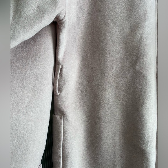 New Nuage Wool Blend Lapel Collar Duster Coat Size L|G - Picture 7 of 16
